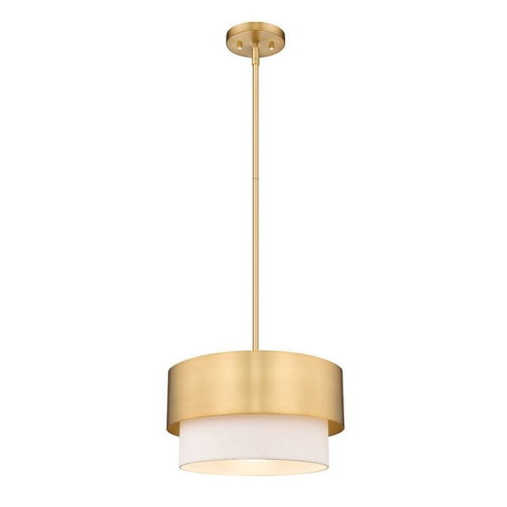 495P12-MGLD-Z-Lite-Counterpoint - 1 Light Pendant In Modern Style-7.25 Inches Tall and 12 Inches Wide-Modern Gold Finish