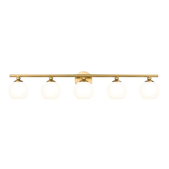 1100-5V-MGLD-Z-Lite-Neoma - 5 Light Bath Vanity In Modern Style-7.25 Inches Tall and 38.25 Inches Wide-Modern Gold Finish