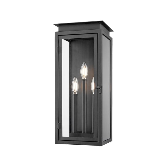 Z-Lite 5018M-BK Nova 3 Light 21" Tall Outdoor Wall Sconce - Black
