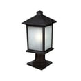 thumbnail image 1 of Z-Lite 507PHM-533PM-BK- Outdoor Post Light Black Aluminum Glass, 1 of 2