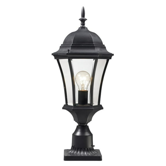 Z-Lite Wakefield Outdoor Post Light in Black