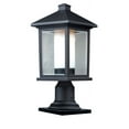 thumbnail image 1 of Z-Lite 523Phm-533Pm Mesa 1 Light Outdoor Pier Mount Light - Black, 1 of 2
