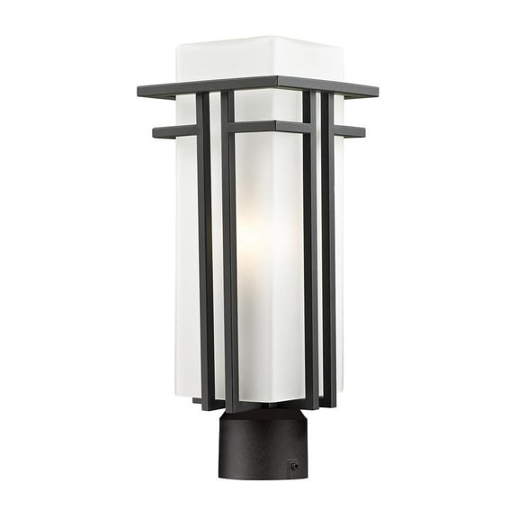 Z-Lite Abbey Outdoor Post Light in Outdoor Rubbed Bronze