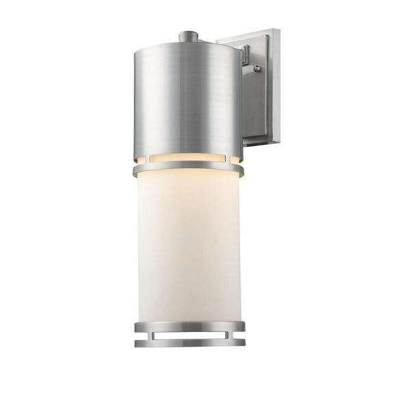 Z-Lite 560B-Ba-Led Luminata 18" Tall Led Cylinder Wall Sconce - Silver