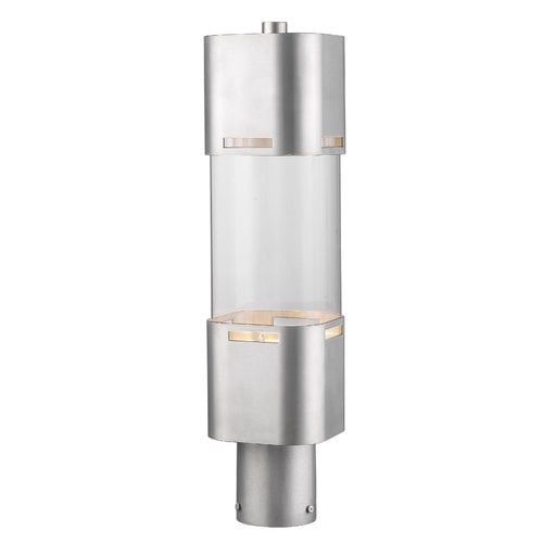 Lestat Light Outdoor Post Head-Finish:Brushed Aluminum