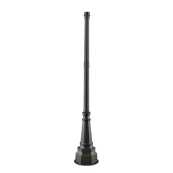 564P-ORB-Z-Lite-Accessory - Outdoor Post in Industrial Style - 14.17 Inches Wide by 84.25 Inches High-Oil Rubbed Bronze Finish
