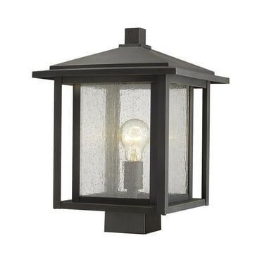 Z Lite 565CHB-BK 22.5 x 10 in. Single Light Outdoor Chain Mount Ceiling Fixture&#44; Black