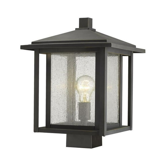 Z Lite 565CHB-BK 22.5 x 10 in. Single Light Outdoor Chain Mount Ceiling Fixture, Black