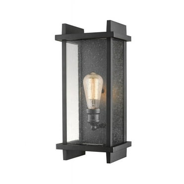 Z Lite 565M-BK 17.38 x 8 x 6 in. Single Light Outdoor Wall Sconce&#44; Black