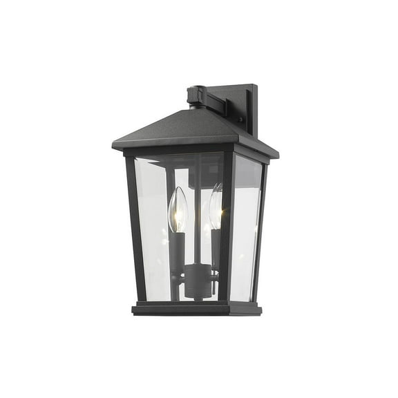 Z-Lite 568M Beacon 2 Light 15" Tall Outdoor Wall Sconce