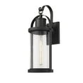 thumbnail image 1 of Z-Lite 569B Black Roundhouse 25" Tall Outdoor Wall Sconce, 1 of 5