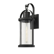 Z-Lite 569B Black Roundhouse 25" Tall Outdoor Wall Sconce