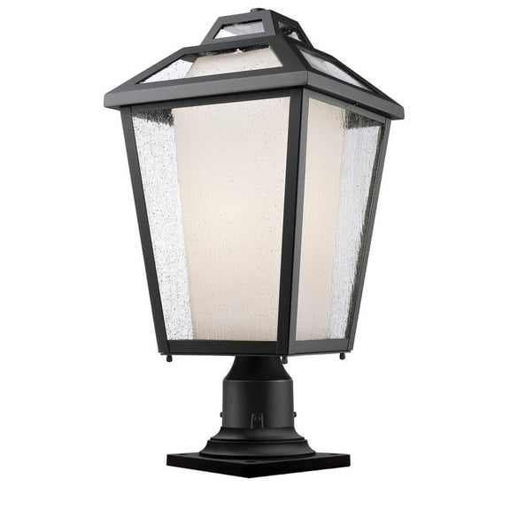 Z-Lite 570PHB-553PM-BK Outdoor Post Light Black Aluminum Jordan Black