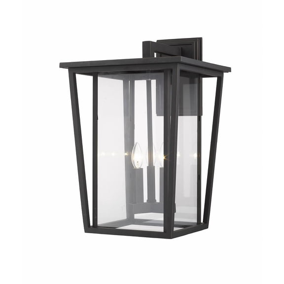 Seoul 3 Light Outdoor Wall Sconce Clear