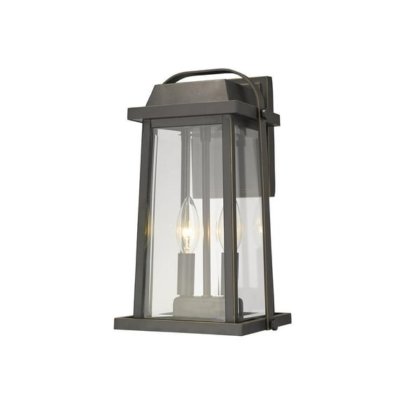 Z Lite 583M-BK 15 in. Brookside 1 Light Black Outdoor Wall Sconce