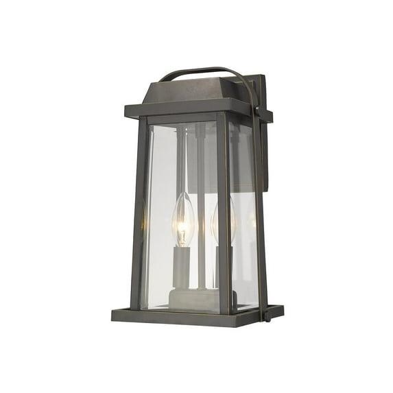 Z Lite 583M-BK 15 in. Brookside 1 Light Black Outdoor Wall Sconce