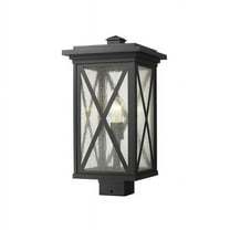 1 Light Outdoor Post Mount Lantern In Tuscan Style 9.5 Inches Wide By 18.75 Inches High Z-Lite 583Phbs-Bk
