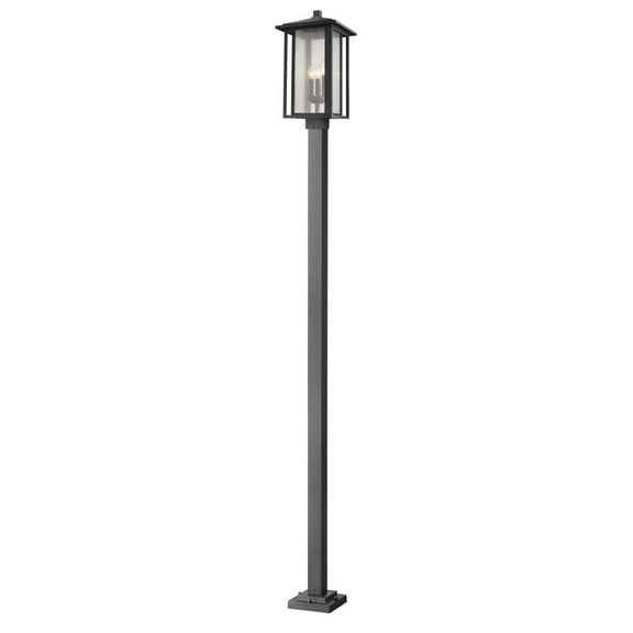 6 Light Outdoor Pendant In Traditional Style-31 Inches Tall And 27.5 Inches Wide Z-Lite 589-6Bk