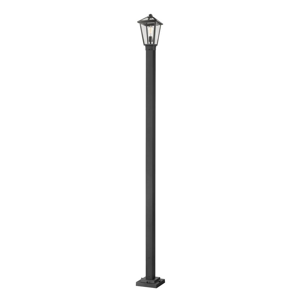 Z-Lite 594Phms Sheridan 17" Tall Outdoor Single Head Post Light - Black