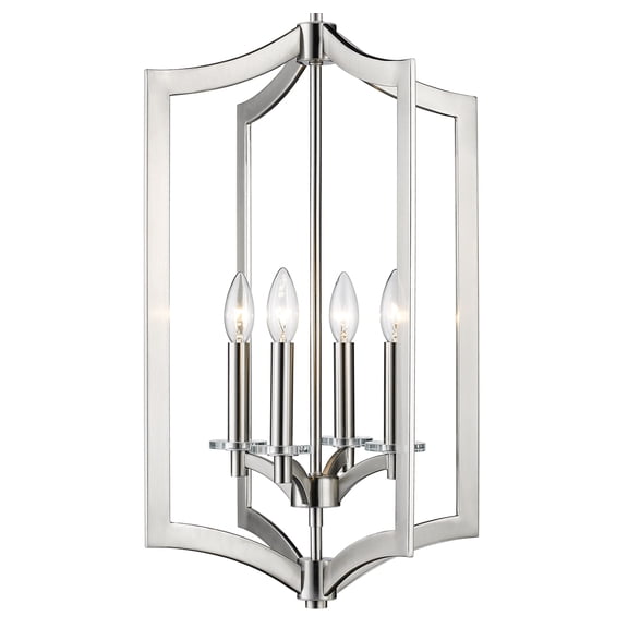 4-Light Pendant in Brushed Nickel Finish