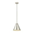 thumbnail image 1 of Z Lite 6011P12-PN Eaton Collection 1 Light Pendant, Polished Nickel, 1 of 4