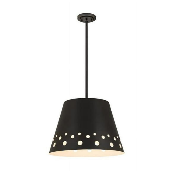 1 Light Chandelier-Matte Black Finish Z-Lite 6014-18Mb