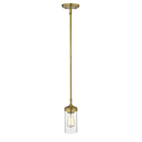 Z-Lite 617MP-FB 1 Light Mini Pendant, Foundry Brass