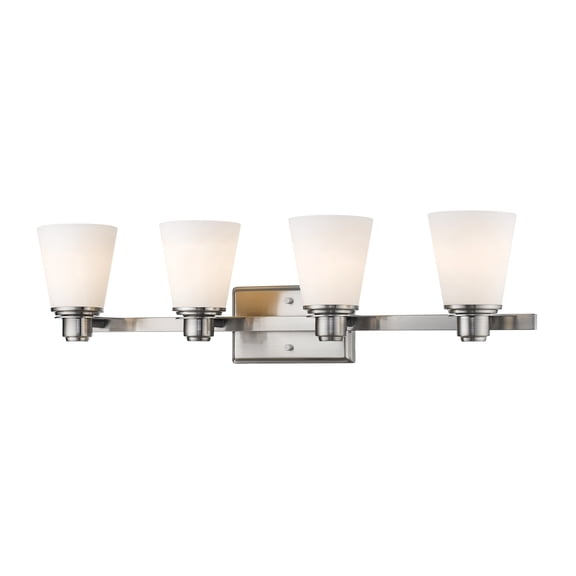 Z-Lite 7001-4V Kayla 4 Light 30-3/8" Wide Bathroom Vanity Light - Nickel