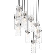 Z-Lite 7002P5-11R-BN Fontaine 11 Light 27" Wide Chandelier - Nickel