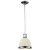 Z-Lite 715MP-CH- 1 Light Mini Pendant Chrome Steel Glass