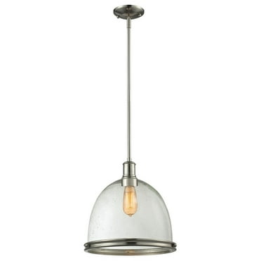 Z-Lite 718P13 Mason 1 Light Full Sized Pendant - Nickel