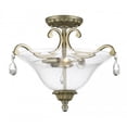 thumbnail image 1 of Z-Lite 720SF3-GB Melina 3 Light Semi Flush Mount,Golden Bronze, 1 of 2