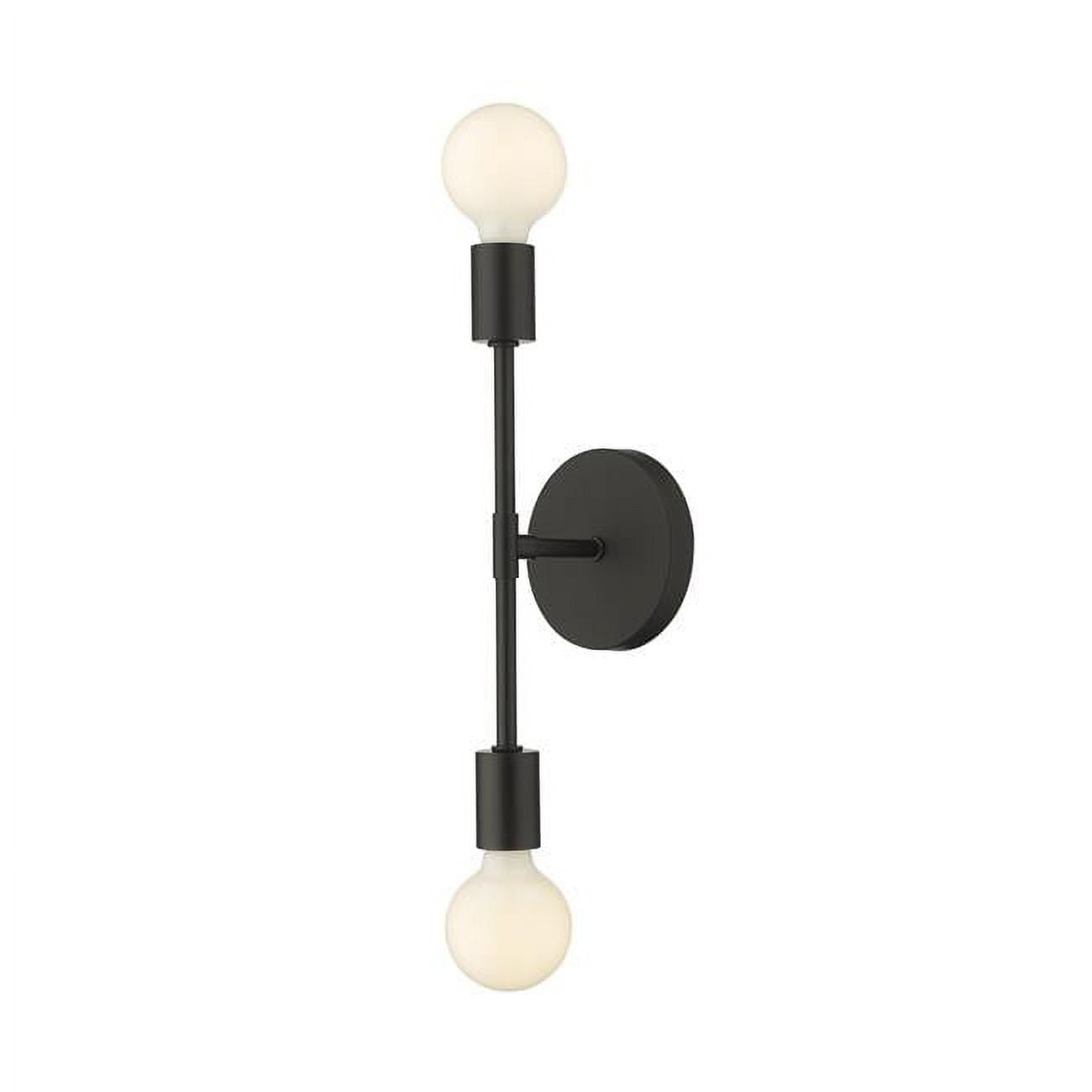 Modernist Matte Black Adjustable Outdoor Wall Sconce