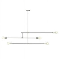 Z Lite 731-5CH 60.75 in. Modernist Five Light Chandelier, Chrome