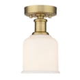 thumbnail image 1 of Z-Lite 733F1-HBR Bryant 6" Wide Semi-Flush Ceiling Fixture - Brass, 1 of 2