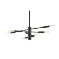 thumbnail image 1 of 8 Light Chandelier In Architectural Style-8.5 Inches Tall And 16 Inches Wide-Matte Black Finish Z-Lite 737-8Mb, 1 of 5