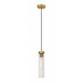 thumbnail image 1 of 740P-RB-Z-Lite-Beau - 1 Light Pendant In Modern Style-12.75 Inches Tall and 4.75 Inches Wide-Rubbed Brass  Finish    -Traditional Installation, 1 of 2