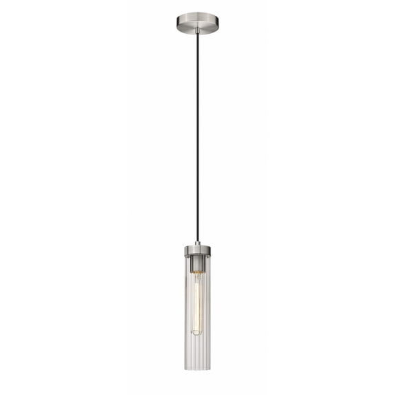 740P-BN-Z-Lite-Beau - 1 Light Pendant In Modern Style-12.75 Inches Tall and 4.75 Inches Wide-Brushed Nickel Finish -Traditional Installation