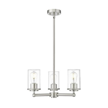 Z-Lite 742-3 Thayer 3 Light 19" Wide Chandelier - Nickel