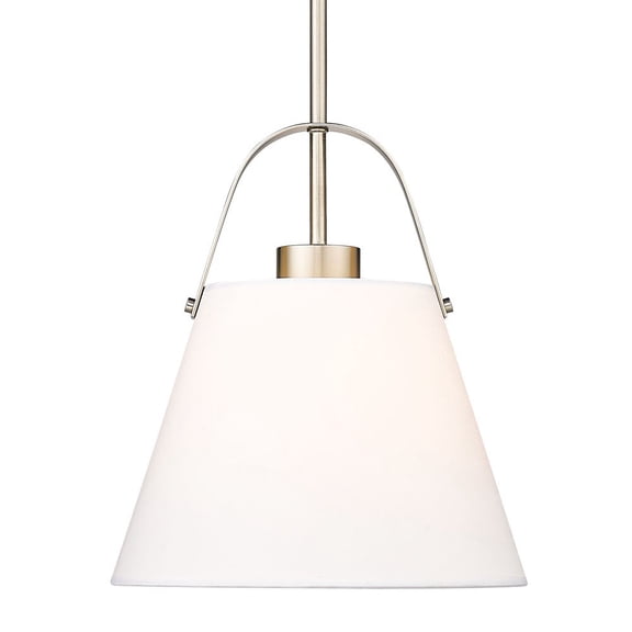 743P12-BN-Z-Lite-Z-Studio - 1 Light Pendant In Farmhouse Style-14 Inches Tall and 12.5 Inches Wide-Brushed Nickel Finish