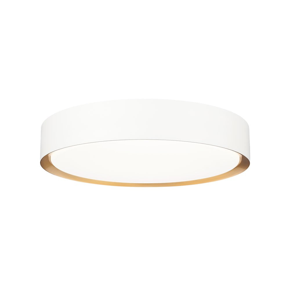 Matte Black Steel Globe Flush Mount Light