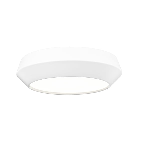 Z-Lite 7701F12-MW-LED Quasars 12" Wide Led Flush Mount Ceiling Fixture - White