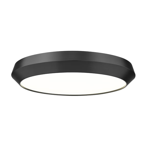 Z-Lite 7701F20-MB-LED Quasars 20" Wide Led Flush Mount Ceiling Fixture - Black