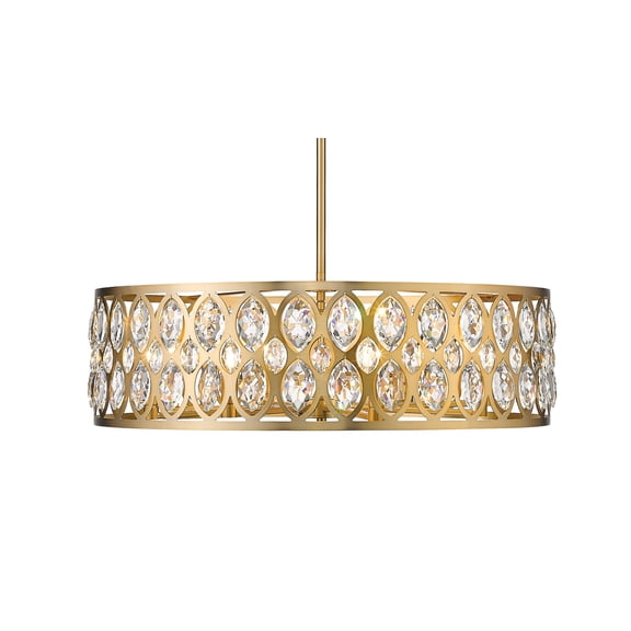 8 Light Chandelier Frame Finish Heirloom Brass