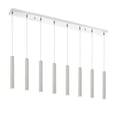 thumbnail image 1 of Z-Lite Forest 8 Light Steel LED Island Pendant in Brushed Nickel and Chrome, 1 of 7