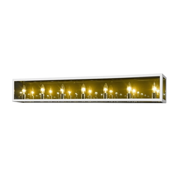 Z-Lite Infinity 7 Light Mirror Glass Steel Vanity Light in Chrome