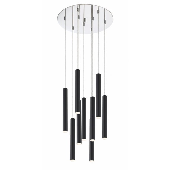 70W 14 Led Island/Billiard In Modern Style 16 Inches Wide By 12 Inches High Z-Lite 917Mp12-Mb-Led-9Rch