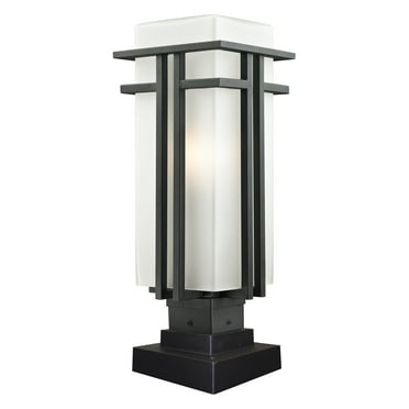 Z-Lite Abbey Outdoor Pier Mount Light in Black