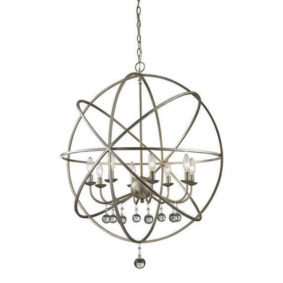 Z-Lite 415-30 Acadia 8 Light 30" Wide Globe Chandelier - Silver