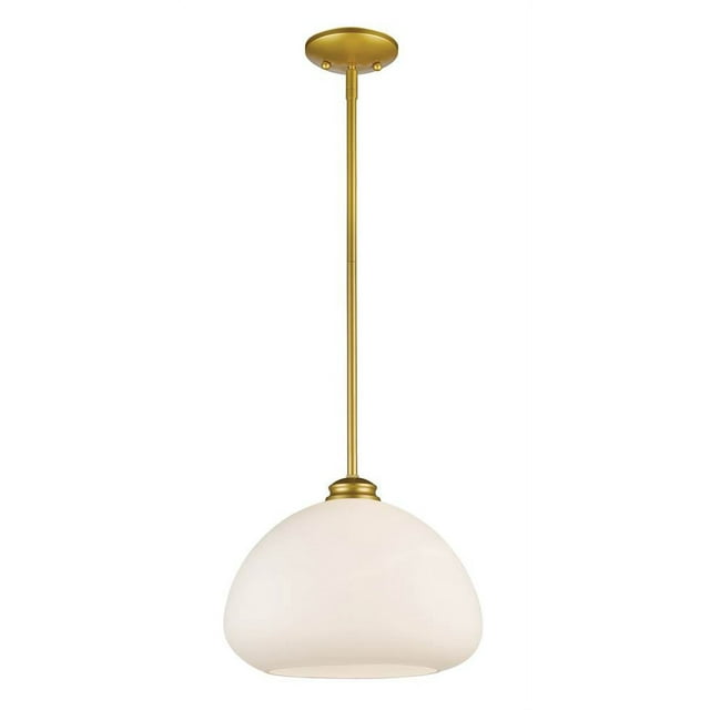 Z-Lite Amon 1 Light Pendant in Satin Gold